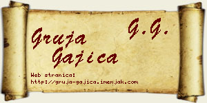 Gruja Gajica vizit kartica